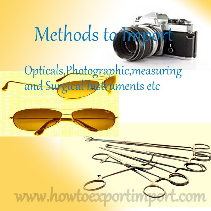 How to import Optical, Photographic, Cinematographic, Measuring